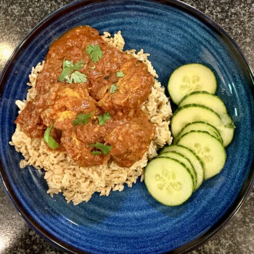 Butter chicken meatballs